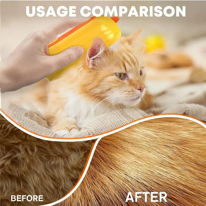 ⏰LIMITED TIME OFFER: 80% OFF🔥 TLOPA® Patented Exclusive Rechargeable Steam Pet Brush