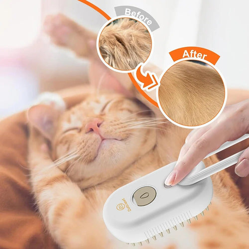 Last Day Promotion: 70% OFF 🔥 3 in 1 Steamy Pet Brush