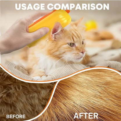 Last Day Promotion: 80% OFF 🔥 Patented Exclusive Rechargeable Steam Pet Brush