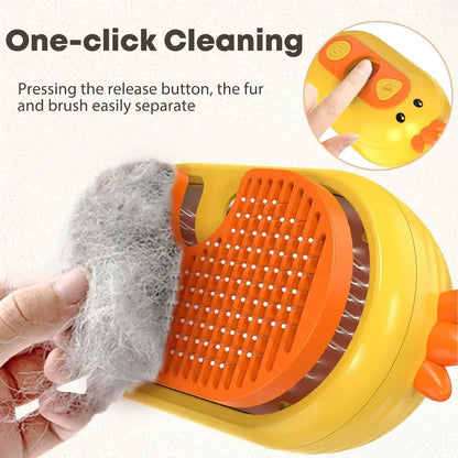 Last Day Promotion: 80% OFF 🔥 Patented Exclusive Rechargeable Steam Pet Brush